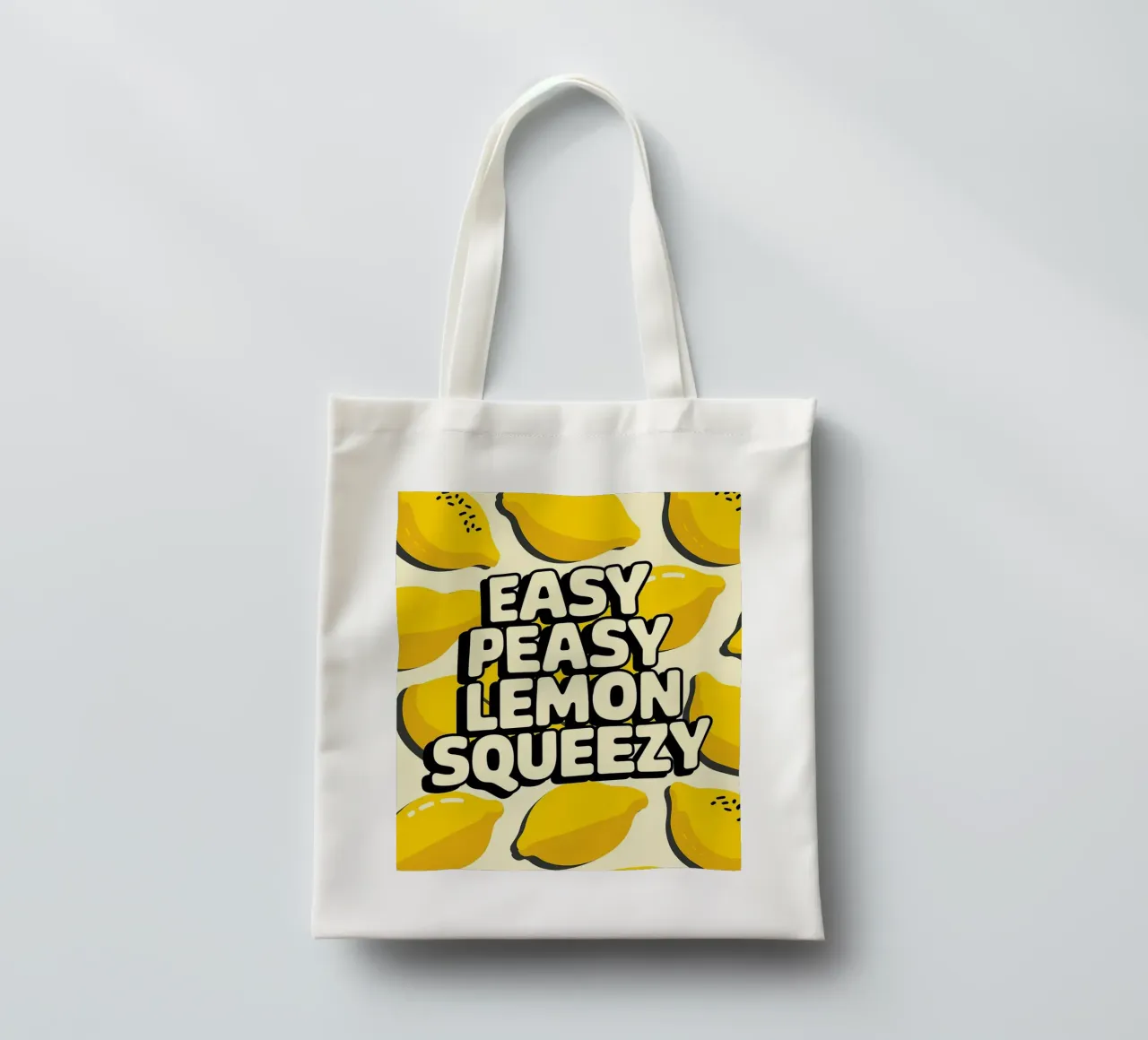 Easy peasy Zitrone quietschvergnügt lustiger Spruch Jutebeutel von RB-Quotes