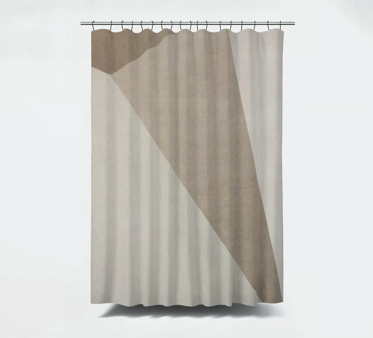 monochrome triangle geometric art tenda da doccia da vintageshop