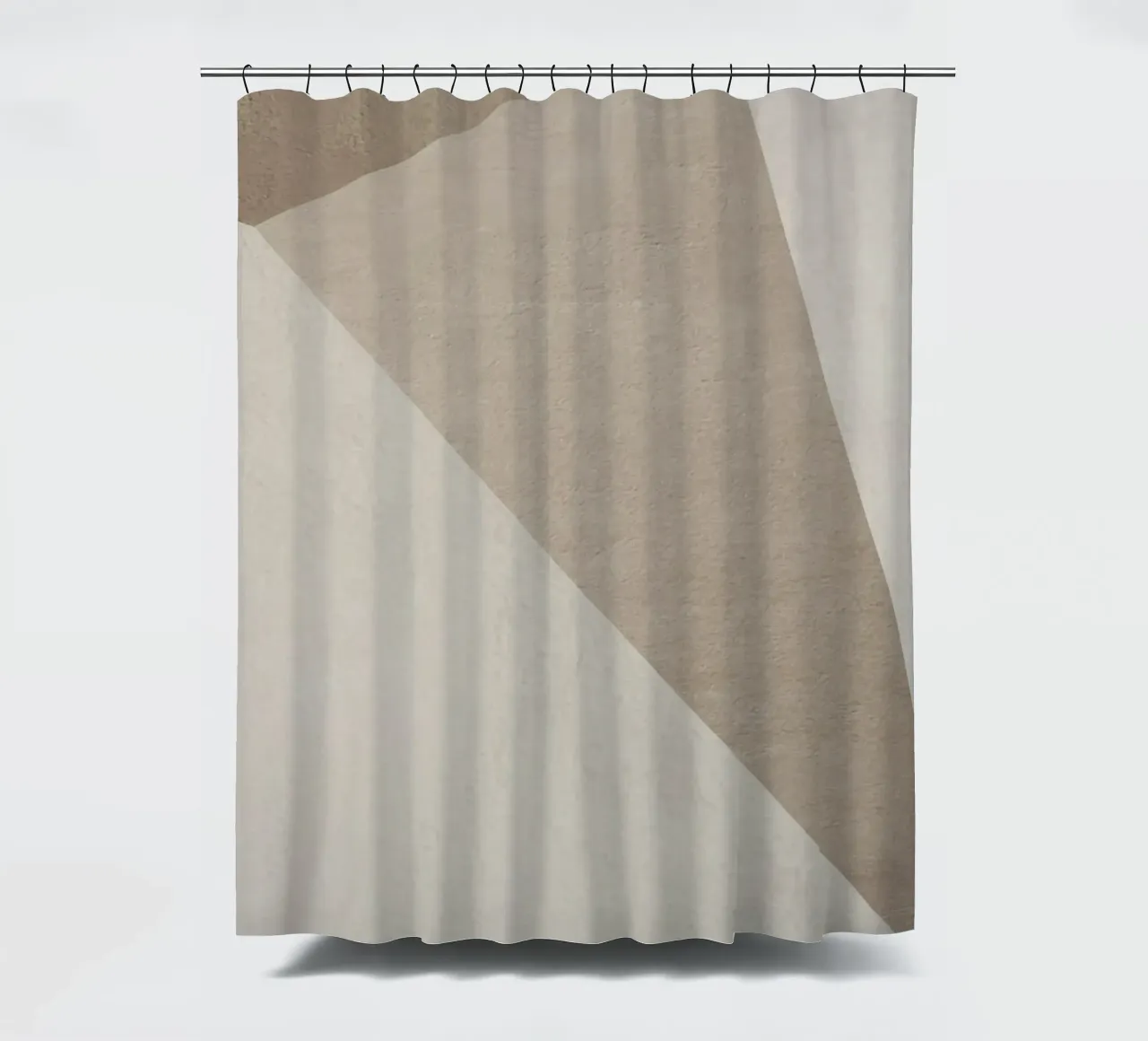 monochrome triangle geometric art tenda da doccia da vintageshop