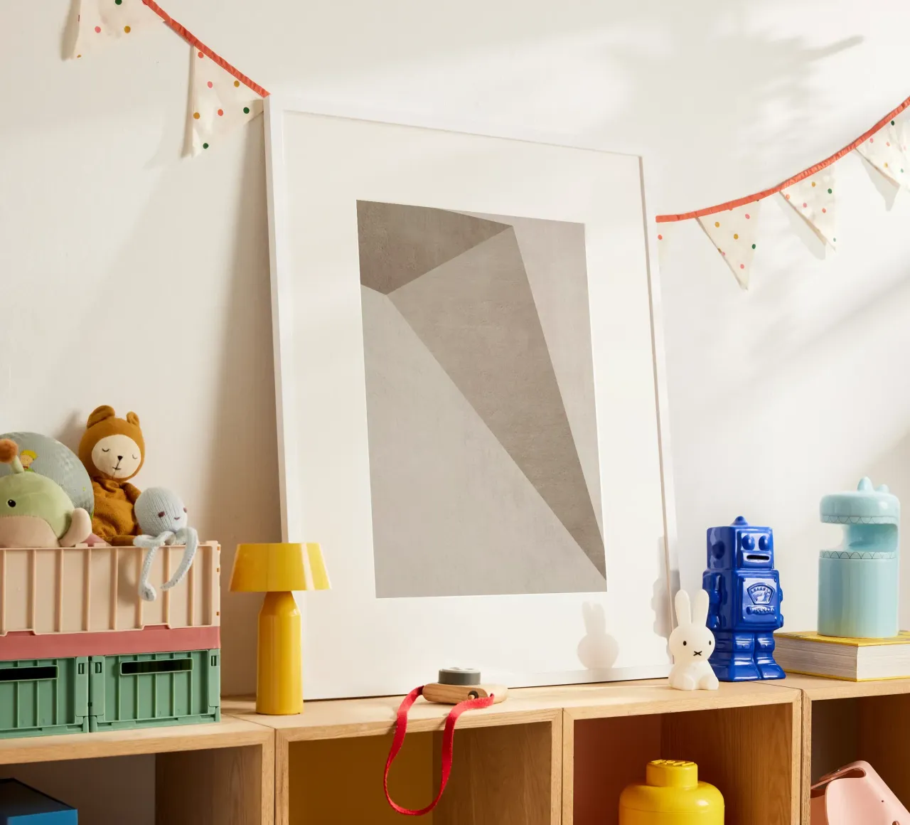 monochrome triangle geometric art carta hahnemühle da vintageshop