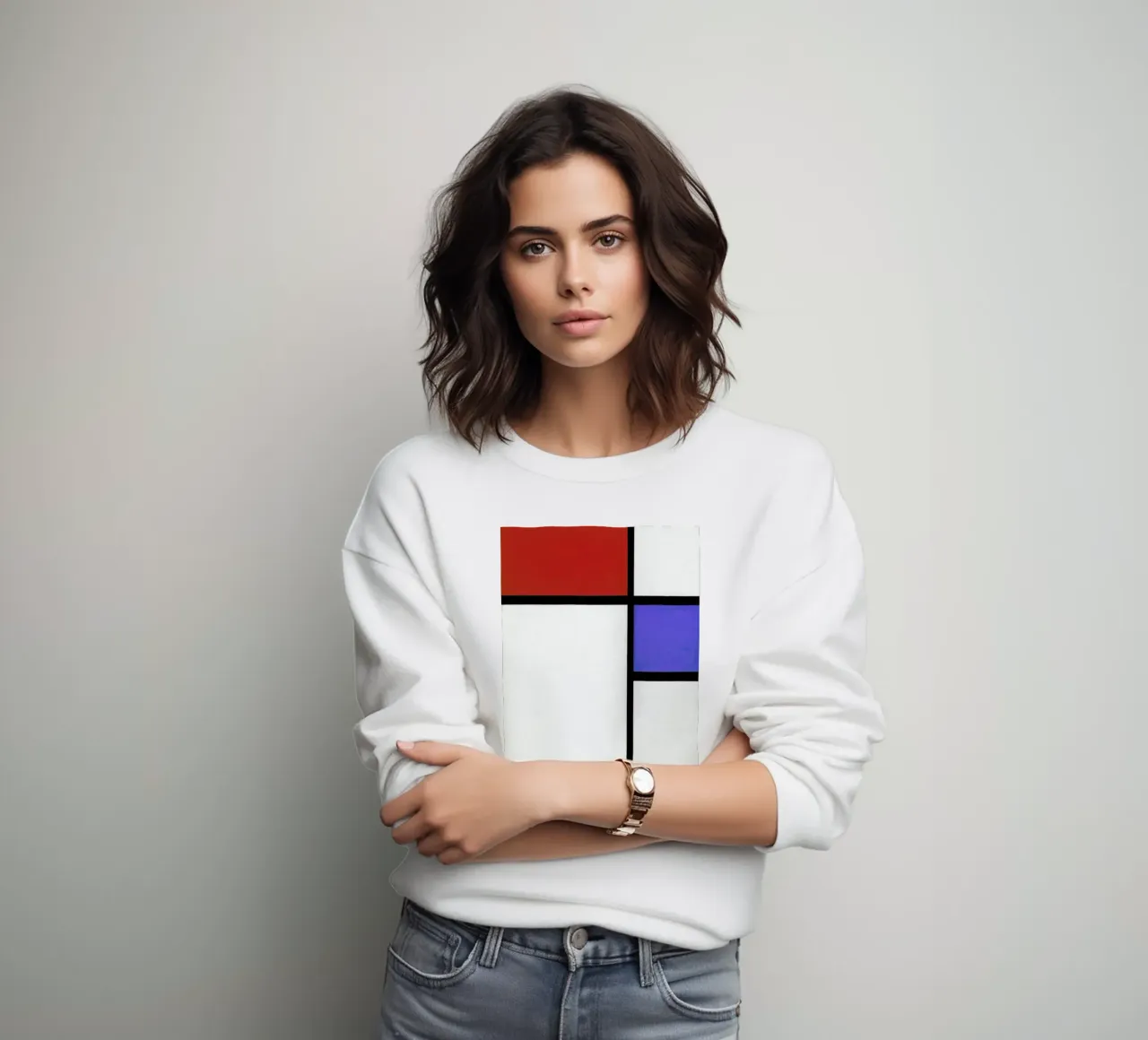 Mondrian – Signed Composition 4 felpa da Vintage by JUNIQE