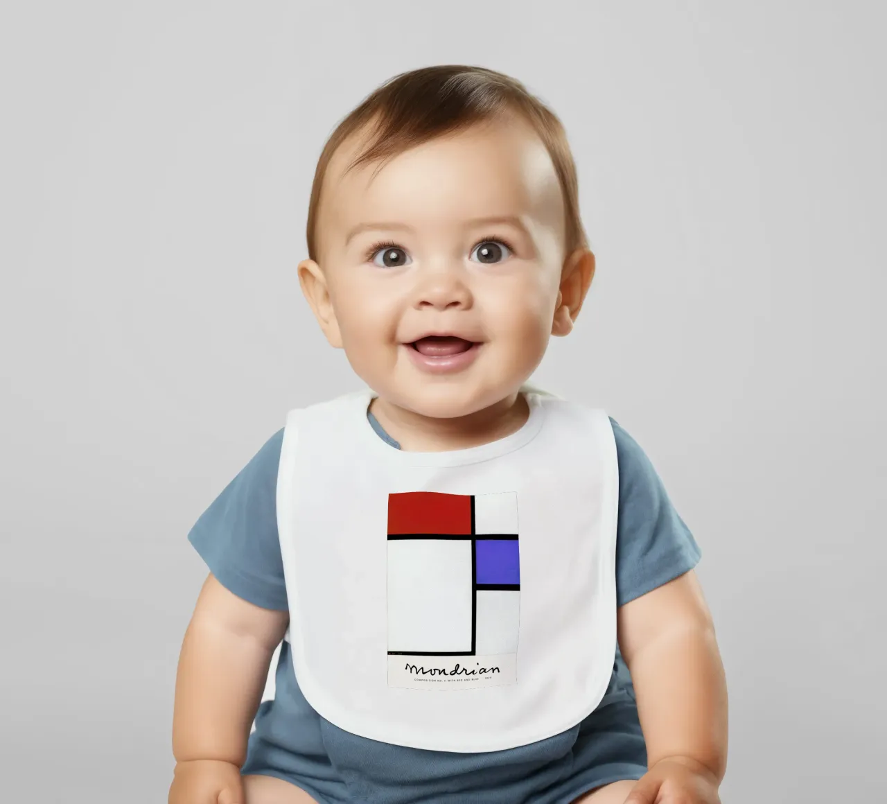 Mondrian – Signed Composition 4 bavaglino da Vintage by JUNIQE