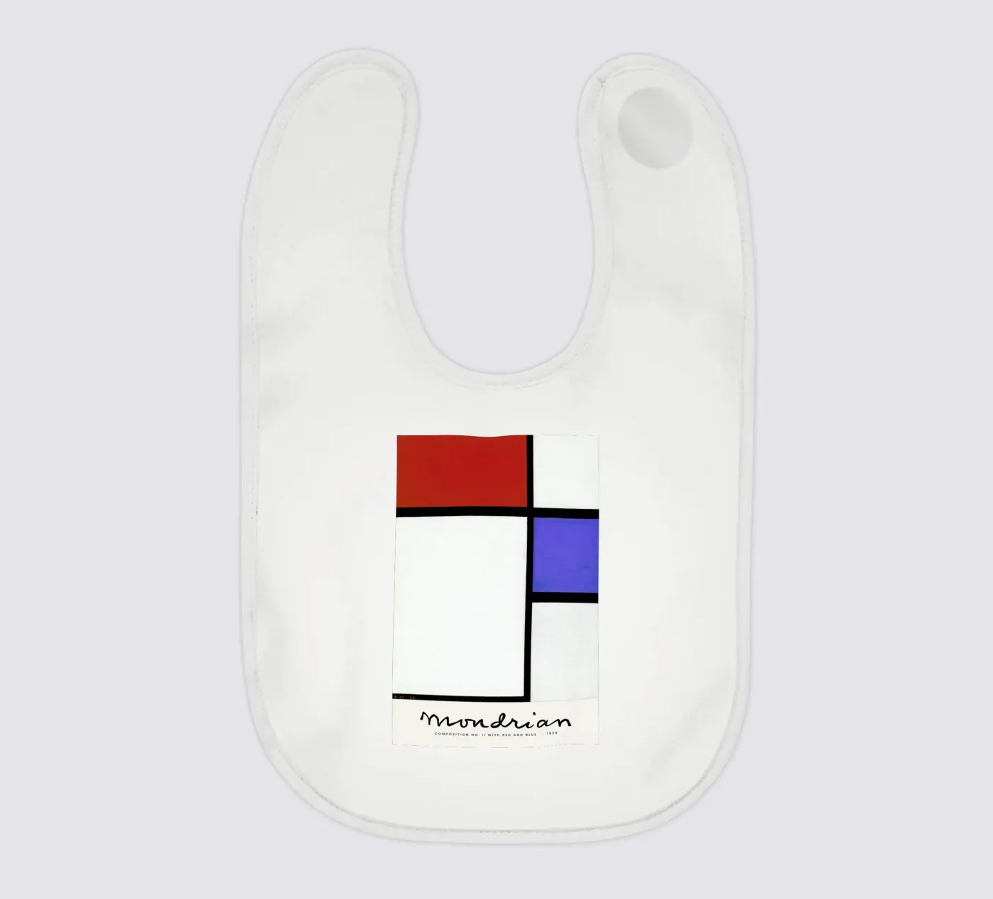 Mondrian – Signed Composition 4 bavaglino da Vintage by JUNIQE