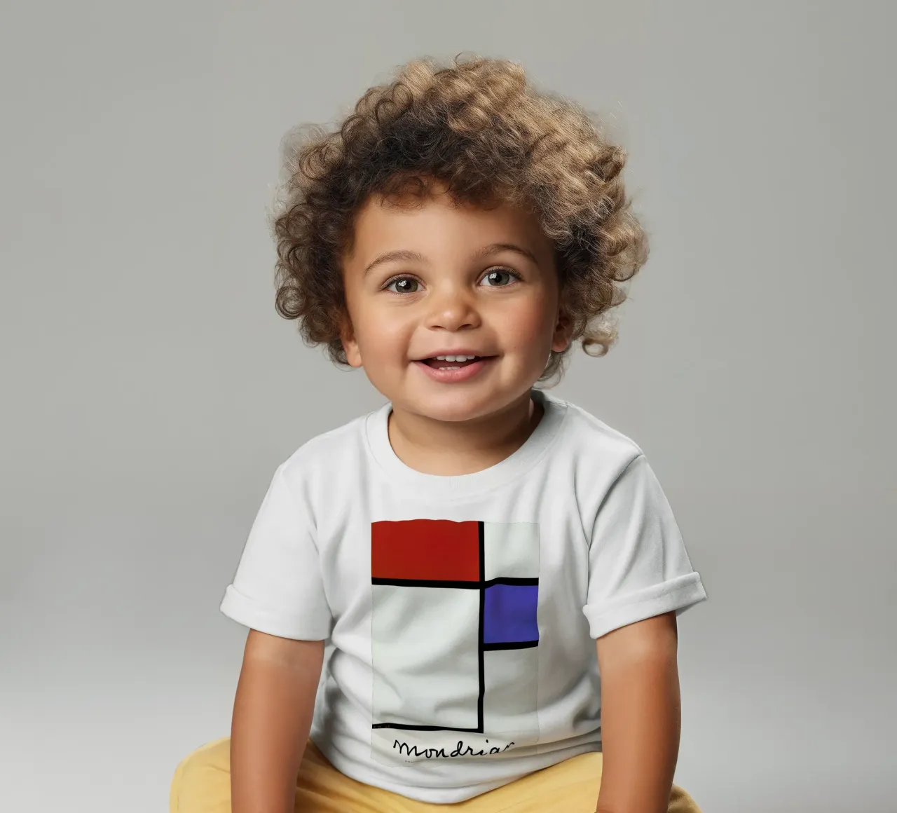 Mondrian – Signed Composition 4 maglietta neonato da Vintage by JUNIQE