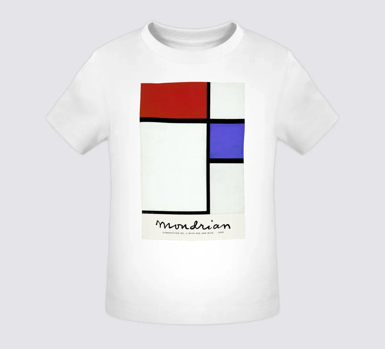 Mondrian – Signed Composition 4 maglietta neonato da Vintage by JUNIQE
