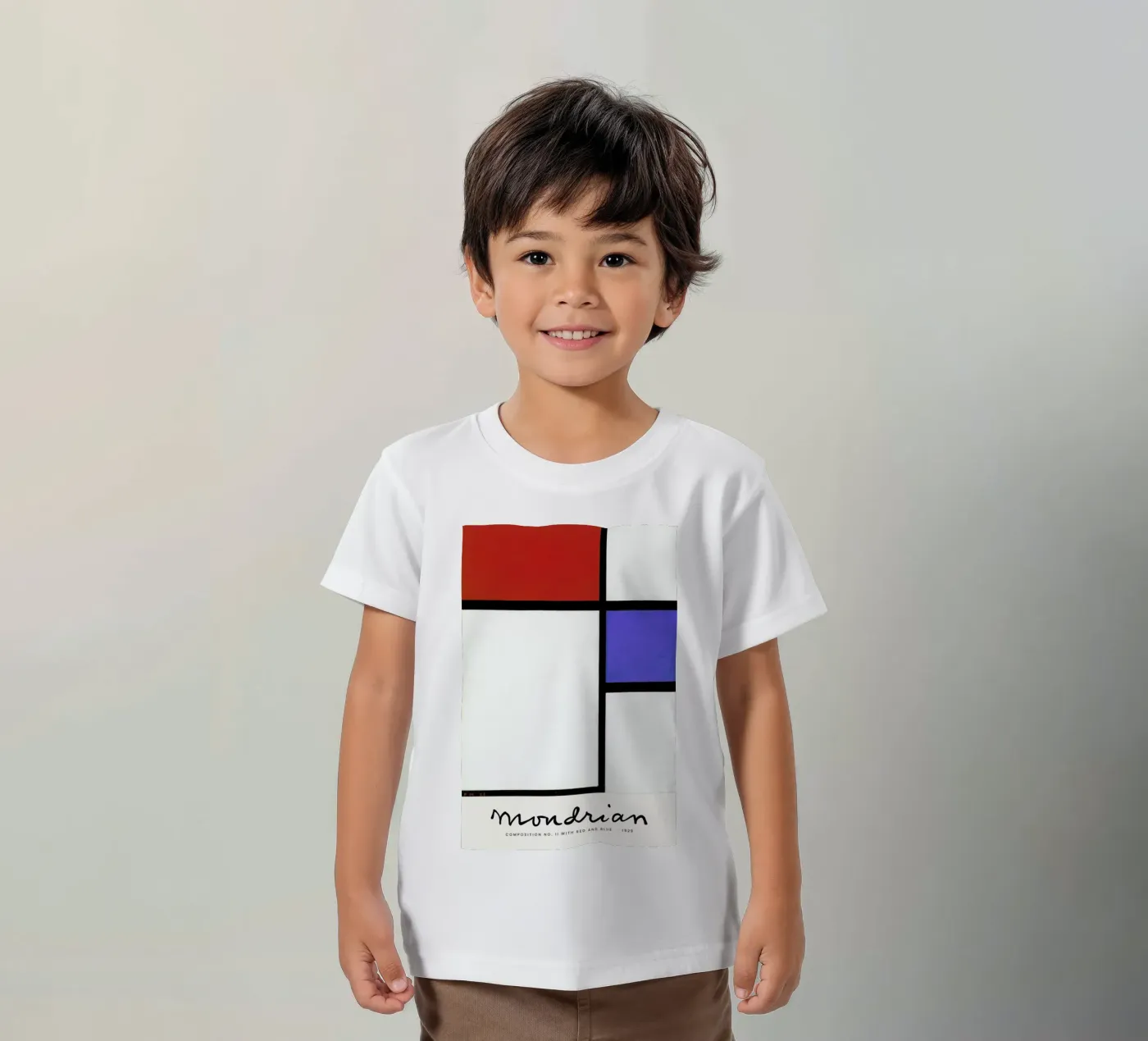 Mondrian – Signed Composition 4 kinder t-shirt van Vintage by JUNIQE
