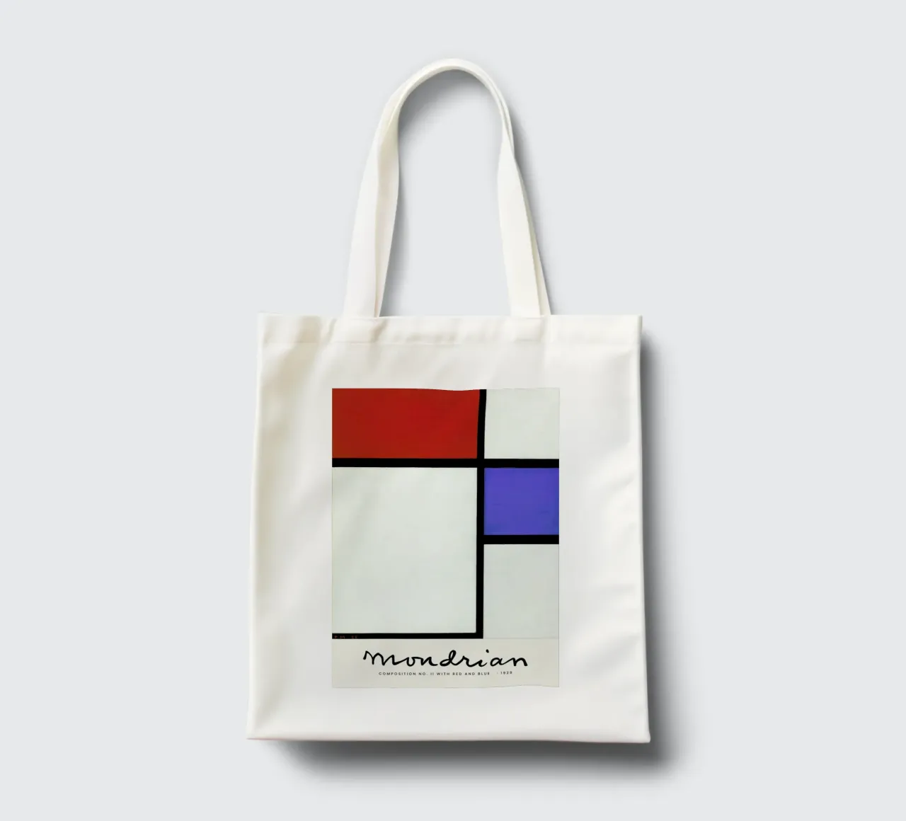 Mondrian – Signed Composition 4 borsa in juta da Vintage by JUNIQE