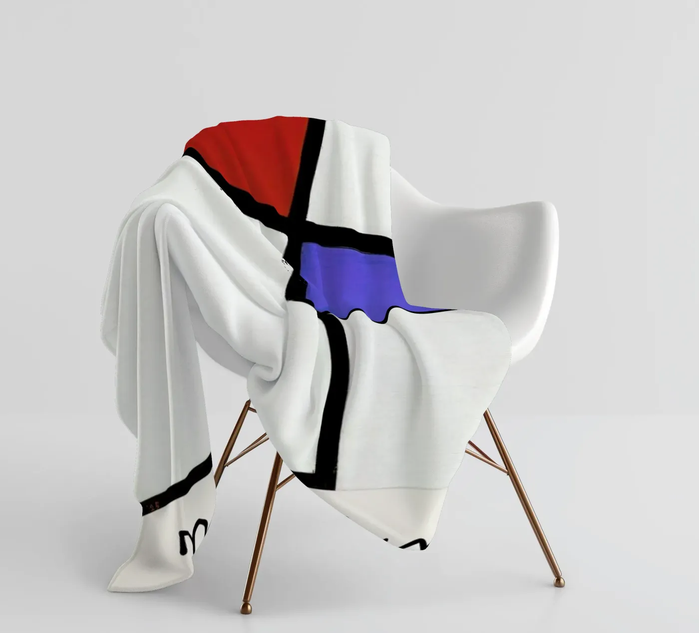Mondrian – Signed Composition 4 Fleecedecke von Vintage by JUNIQE