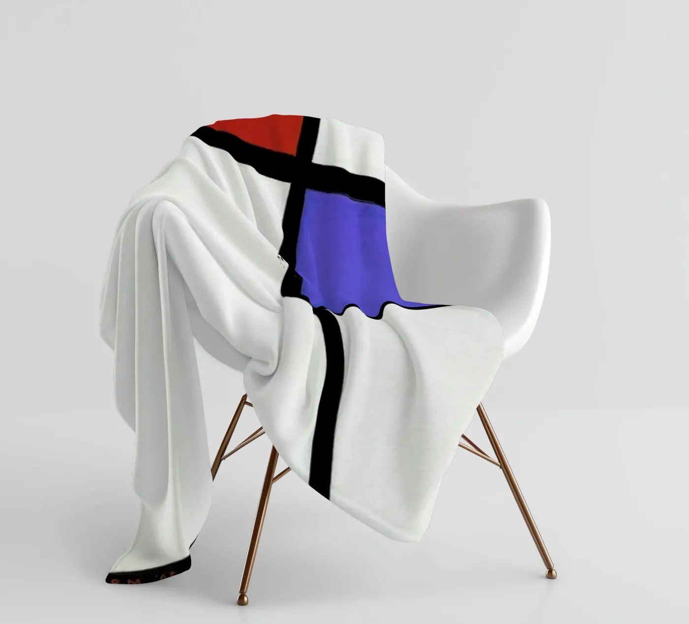 Mondrian – Signed Composition 4 Fleecedecke von Vintage by JUNIQE