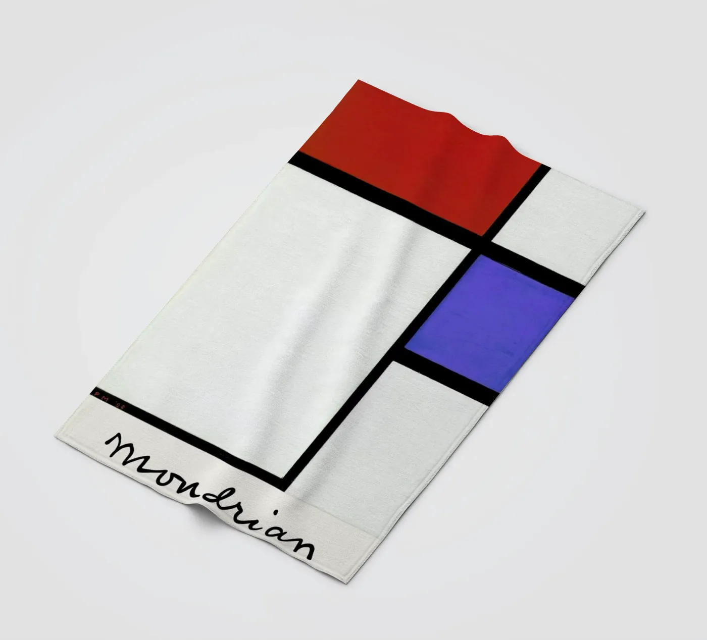 Mondrian – Signed Composition 4 Fleecedecke von Vintage by JUNIQE
