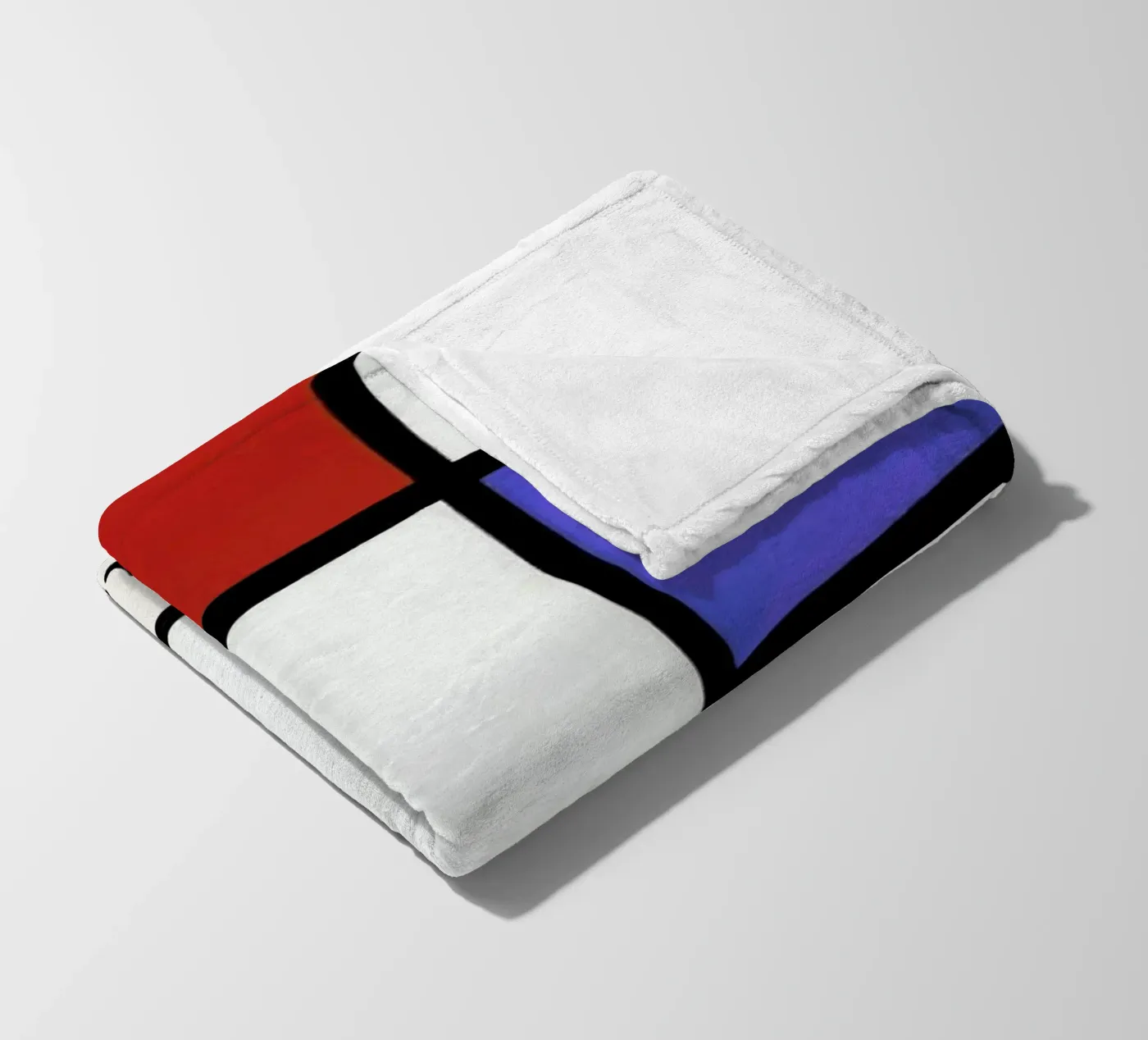 Mondrian – Signed Composition 4 Fleecedecke von Vintage by JUNIQE