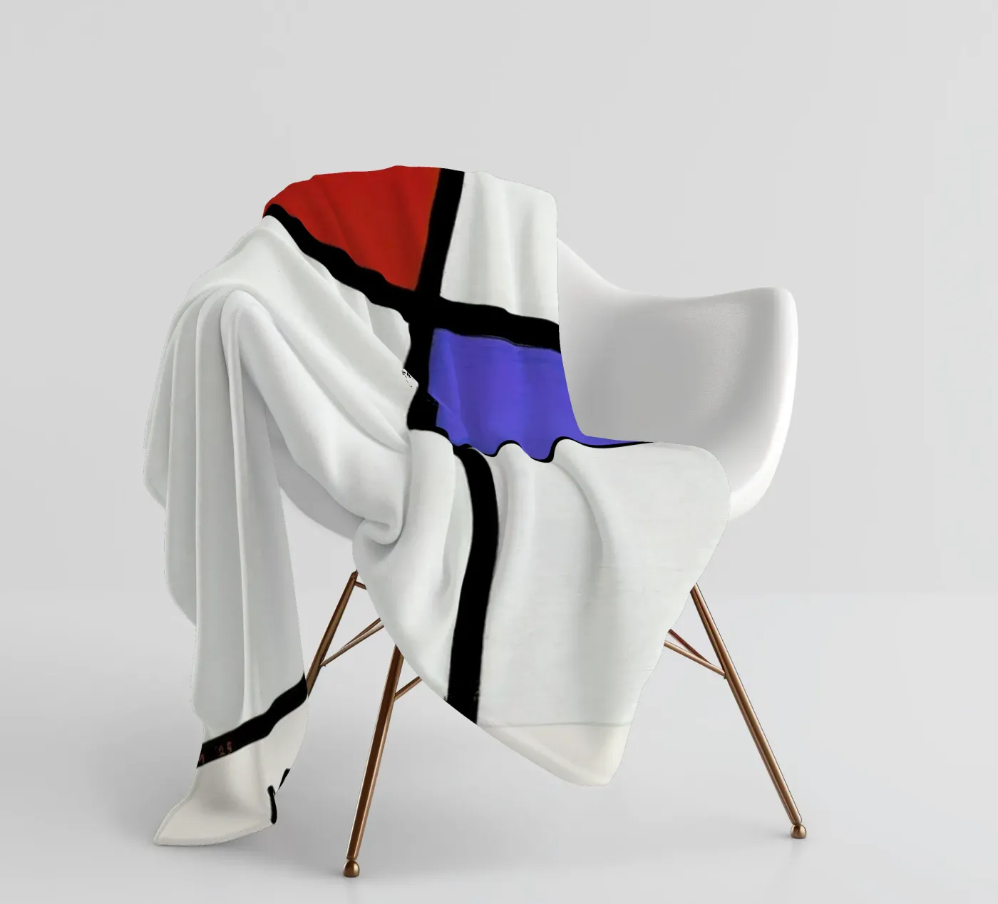 Mondrian – Signed Composition 4 Fleecedecke von Vintage by JUNIQE