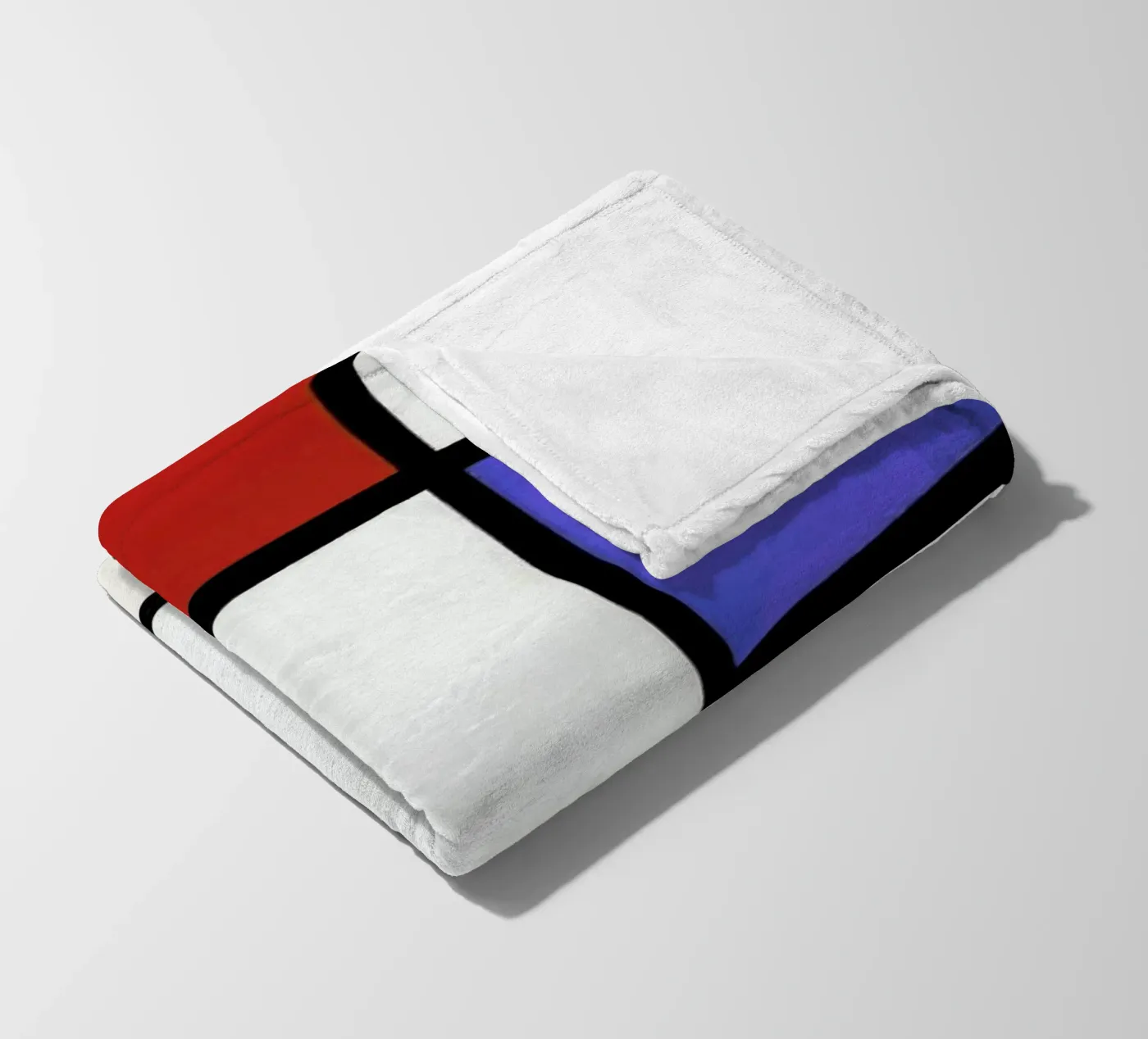 Mondrian – Signed Composition 4 Fleecedecke von Vintage by JUNIQE