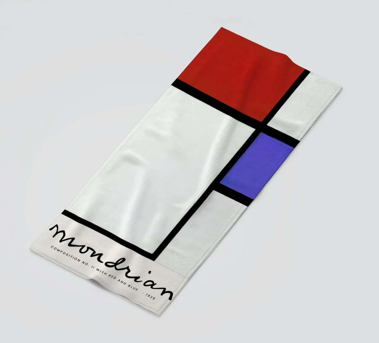 Mondrian – Signed Composition 4 telo mare da Vintage by JUNIQE