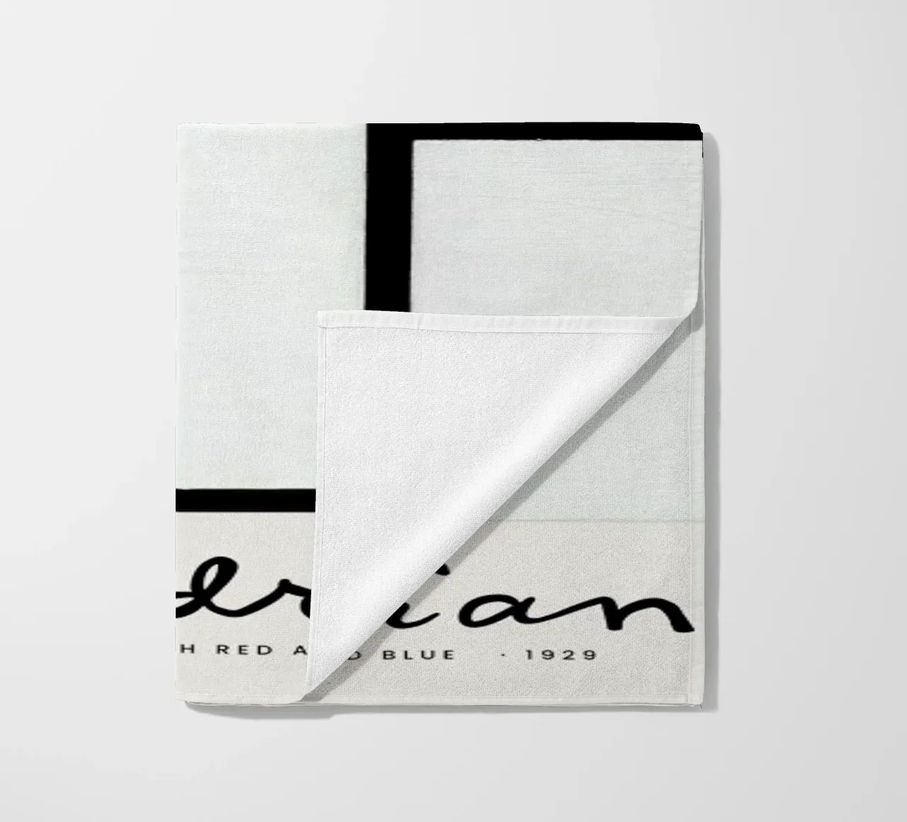 Mondrian – Signed Composition 4 telo mare da Vintage by JUNIQE