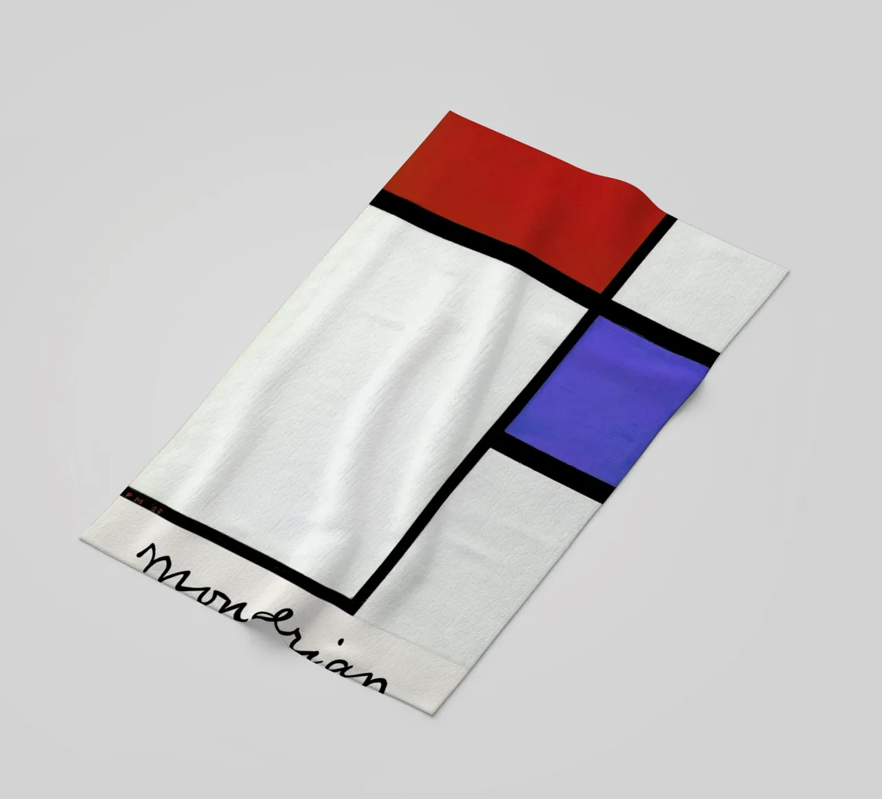 Mondrian – Signed Composition 4 telo mare da Vintage by JUNIQE