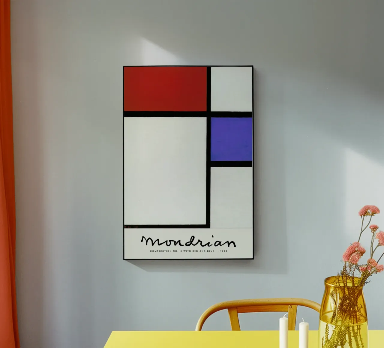 Mondrian – Signed Composition 4 plexiglass da Vintage by JUNIQE