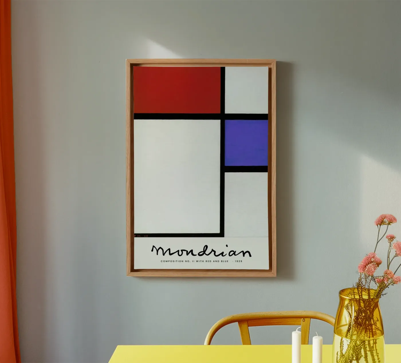 Mondrian – Signed Composition 4 tela da Vintage by JUNIQE