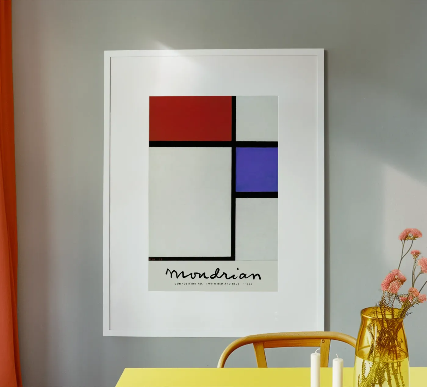 Mondrian – Signed Composition 4 poster van Vintage by JUNIQE
