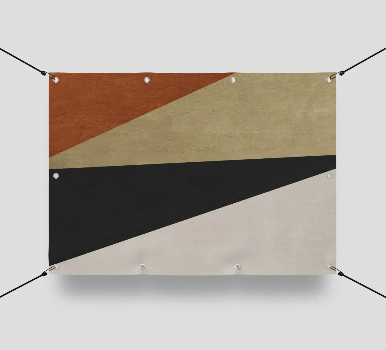 triangle geometric art telo in pvc da vintageshop