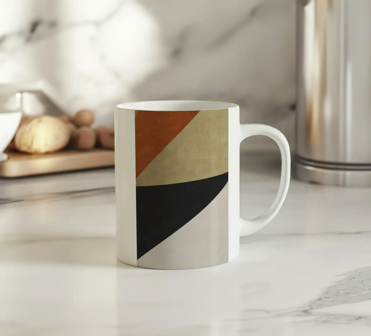 triangle geometric art tazza in ceramica da vintageshop