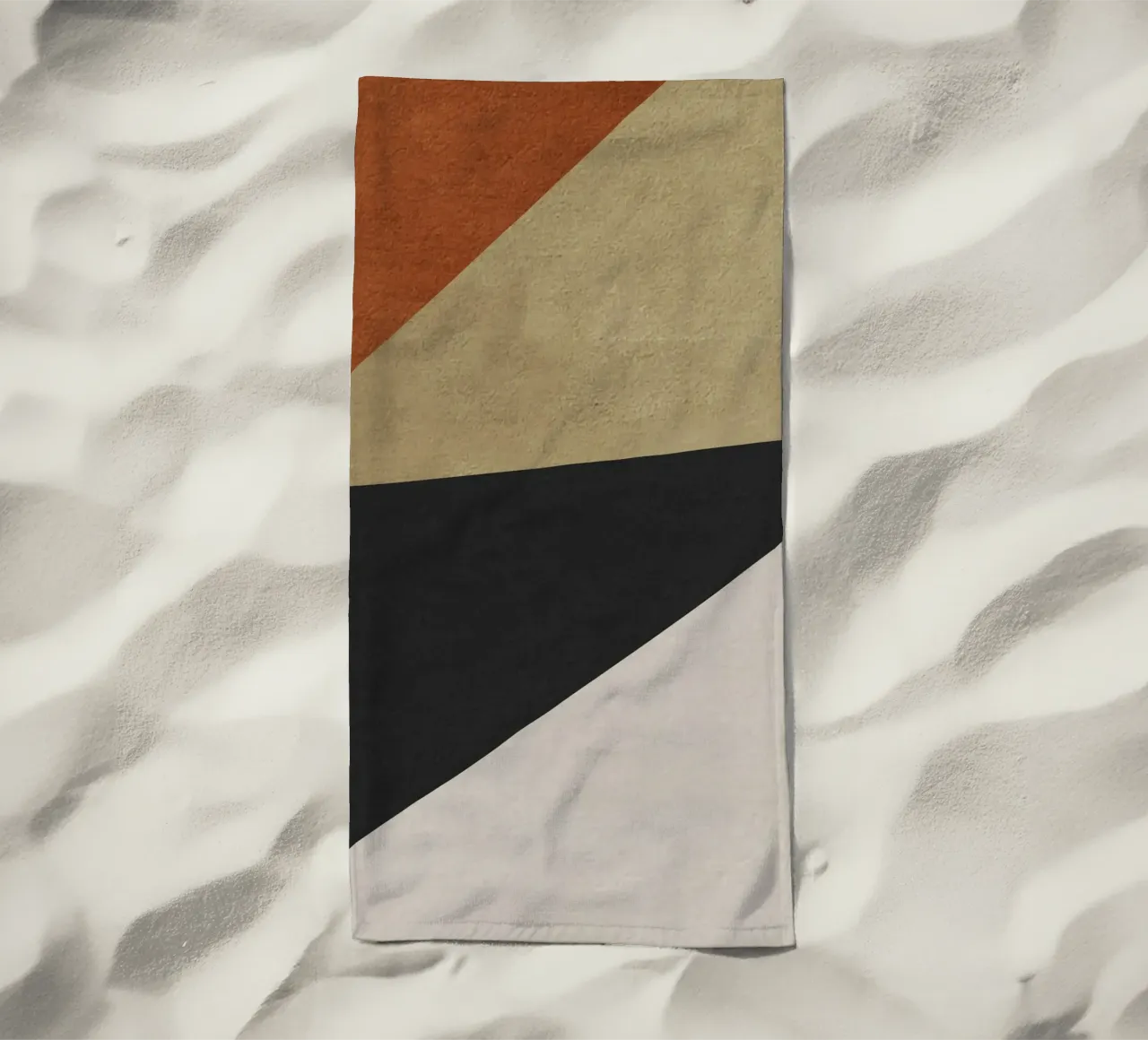 triangle geometric art telo mare da vintageshop