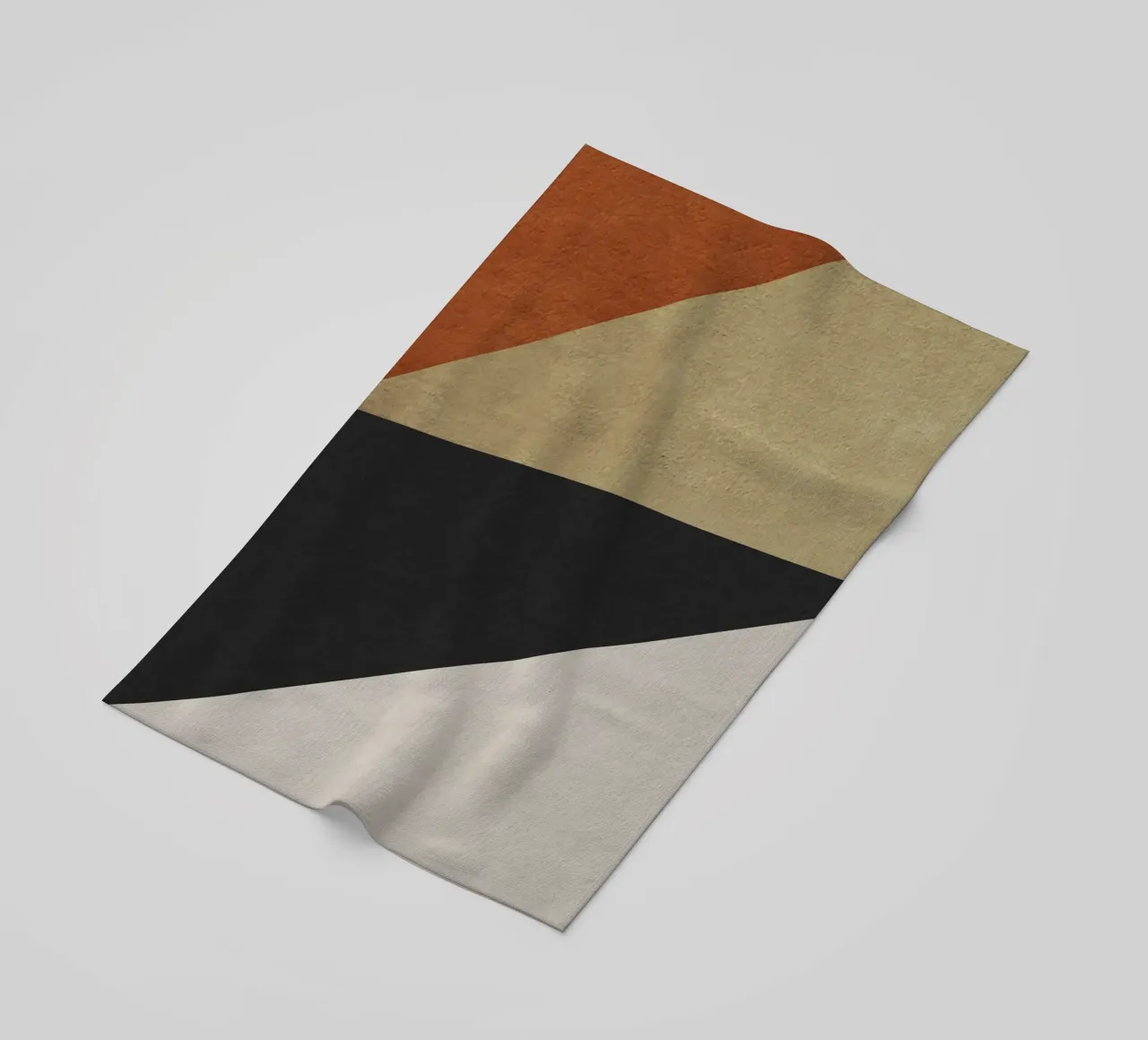 triangle geometric art telo mare da vintageshop