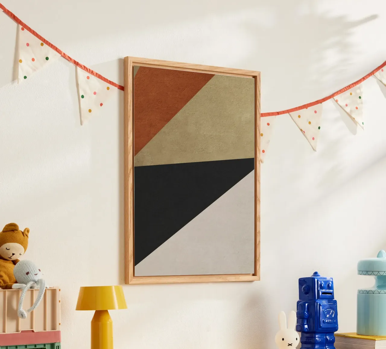 triangle geometric art plexiglass da vintageshop