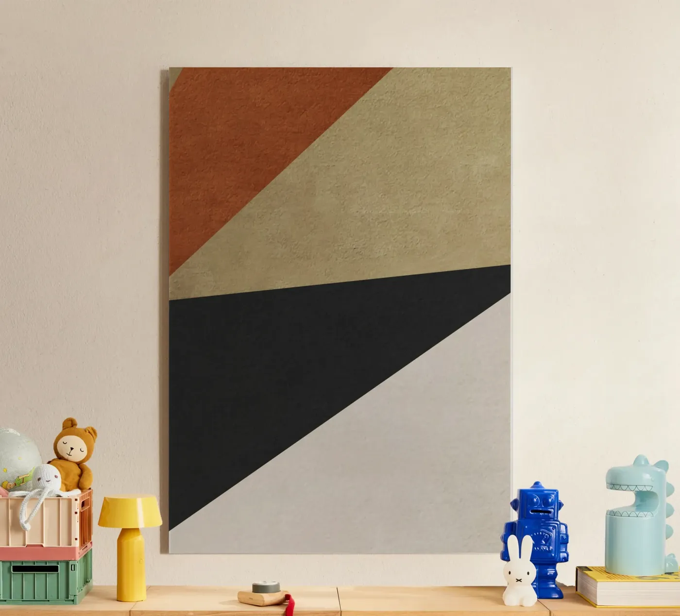 triangle geometric art plexiglass da vintageshop