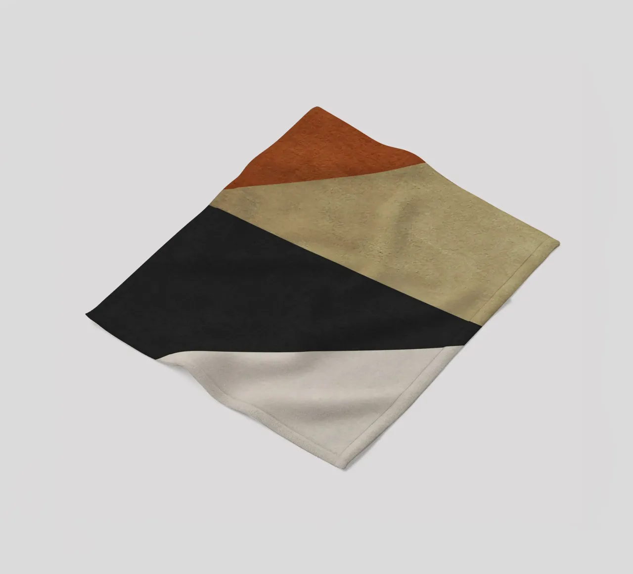 triangle geometric art coperta in pile da vintageshop