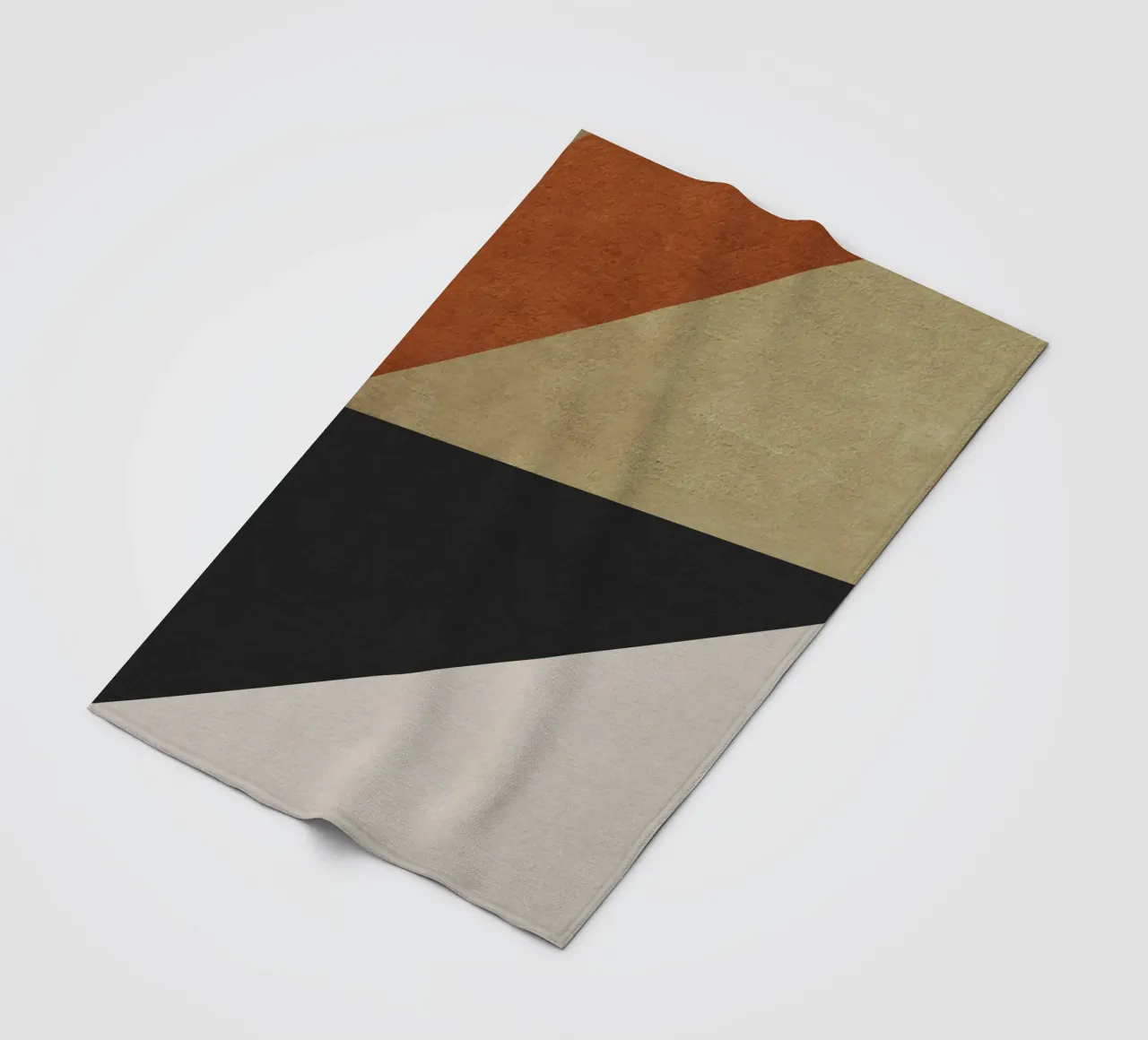triangle geometric art coperta in pile da vintageshop