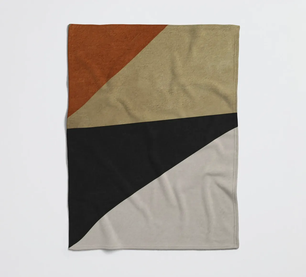 triangle geometric art coperta in pile da vintageshop