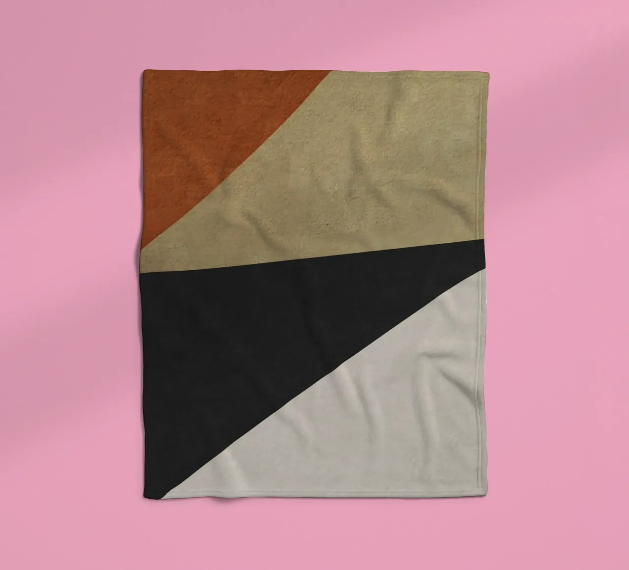 triangle geometric art coperta in pile da vintageshop