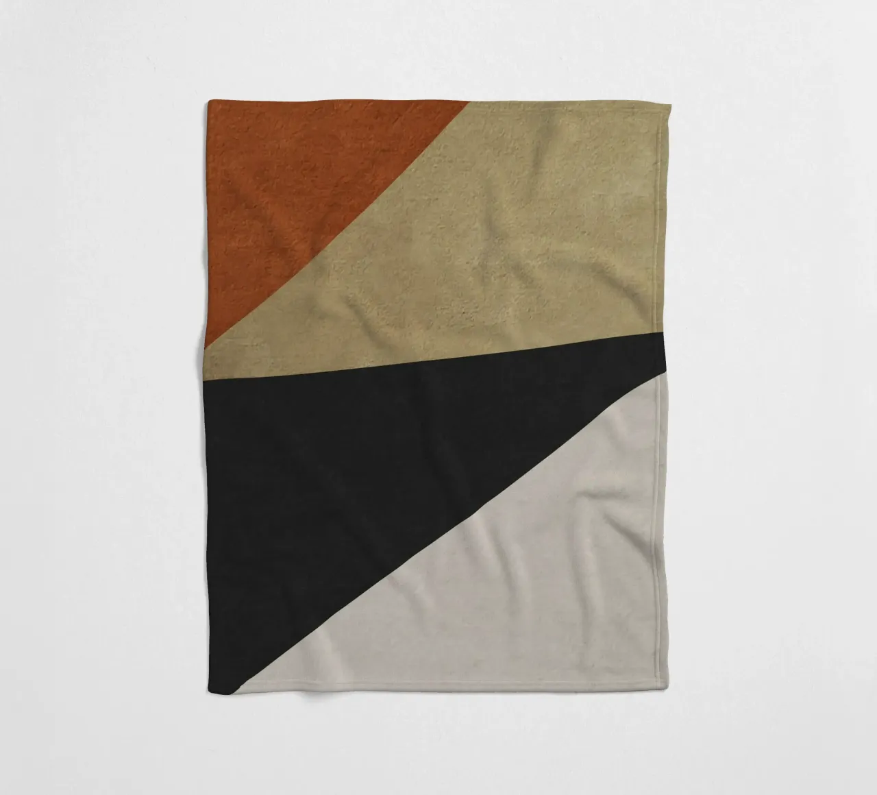 triangle geometric art coperta in pile da vintageshop