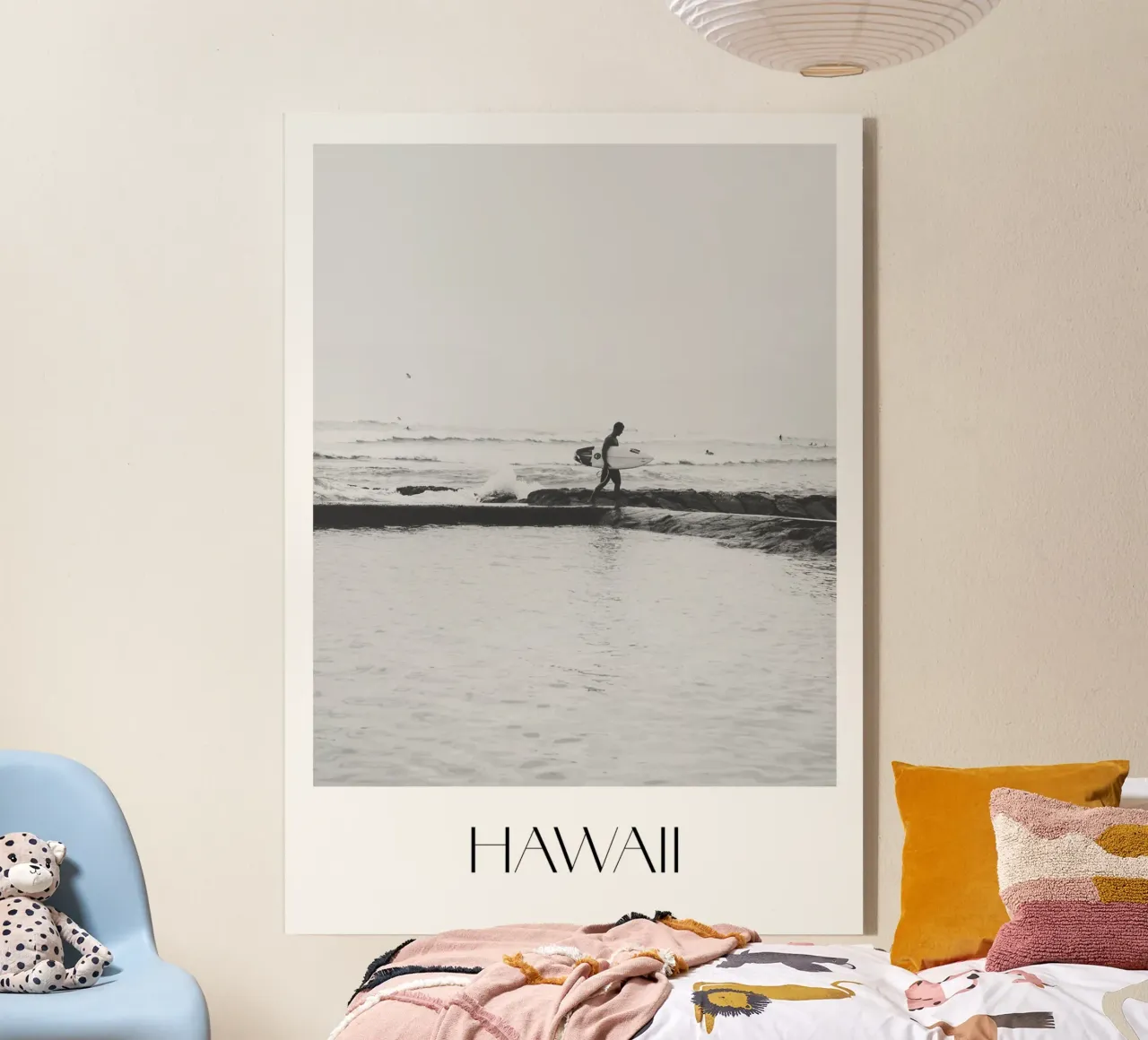 Surfer acrylic glass by Flo Klein