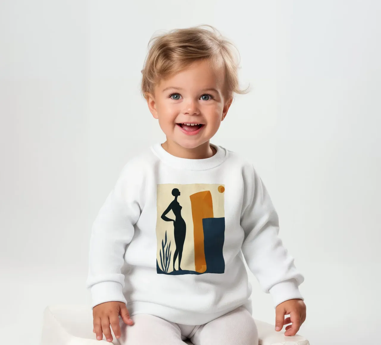 Modern Muses I – Whisper of Form Baby Sweatshirt von michi