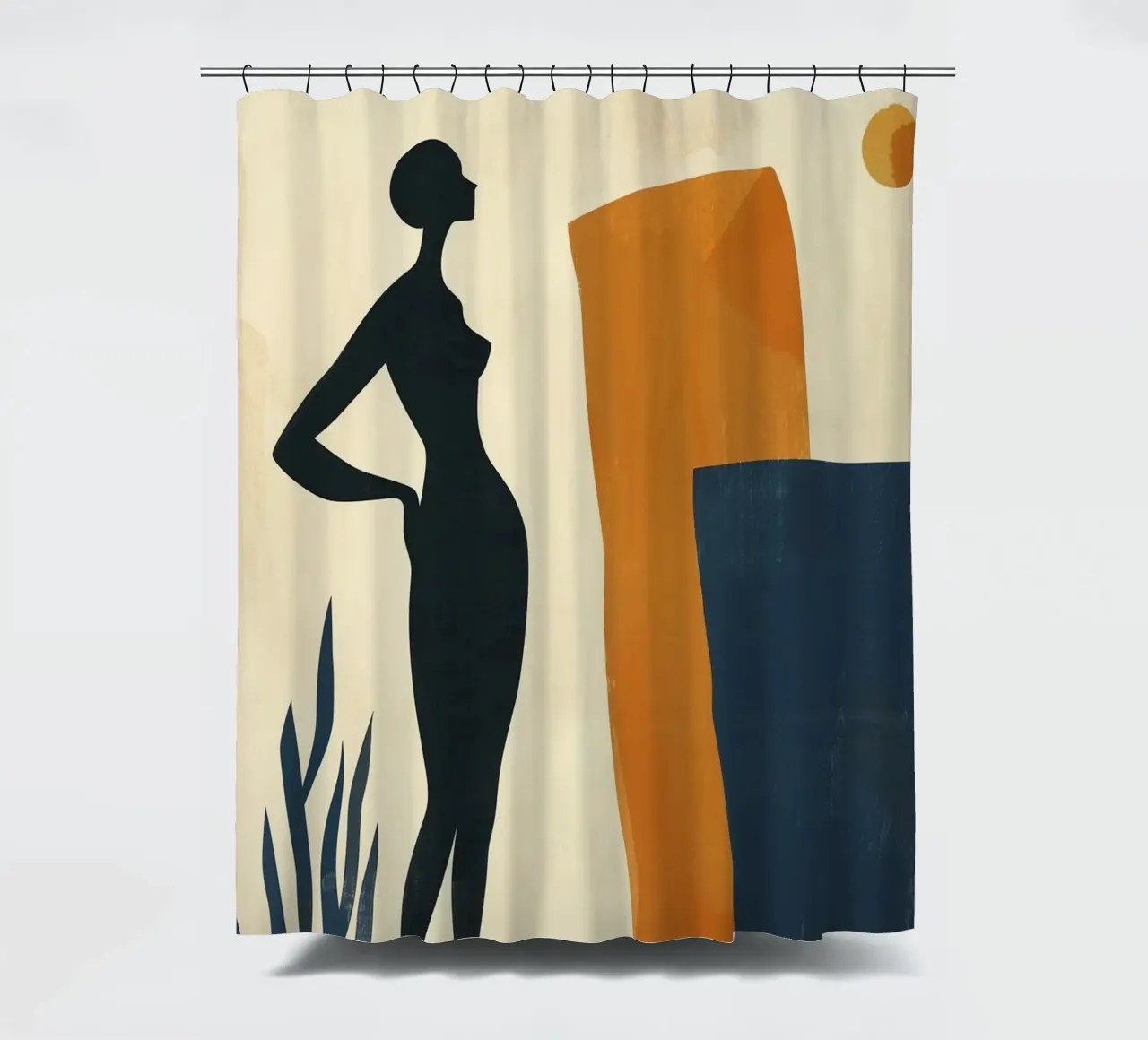 Modern Muses I – Whisper of Form Duschvorhang von michi
