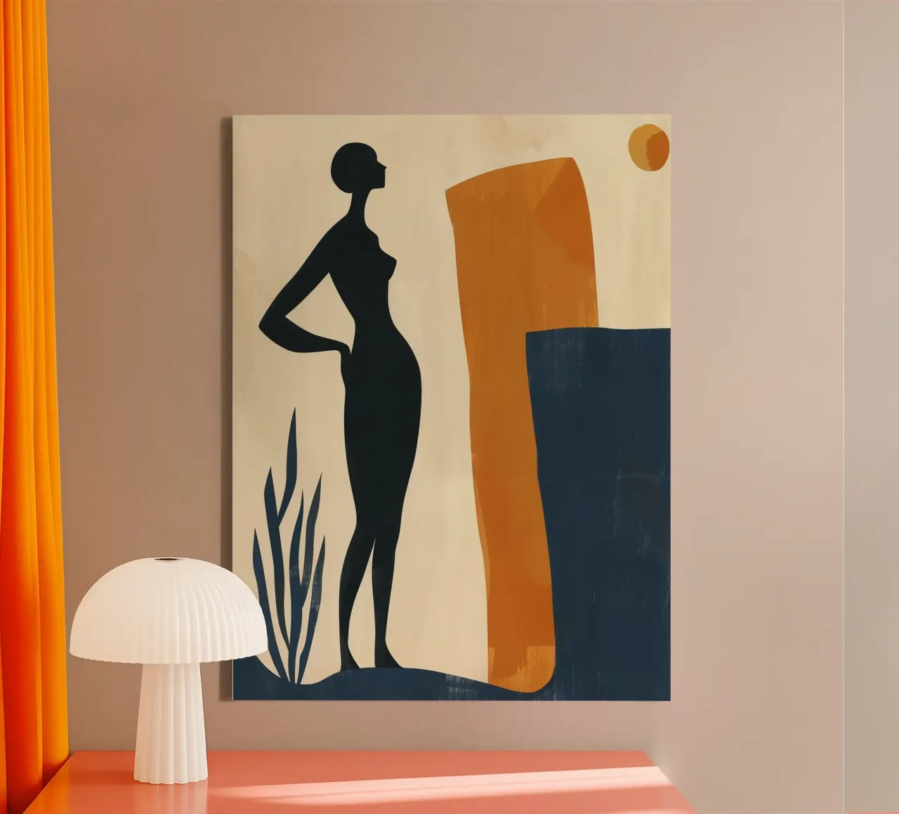 Modern Muses I – Whisper of Form tela da michi