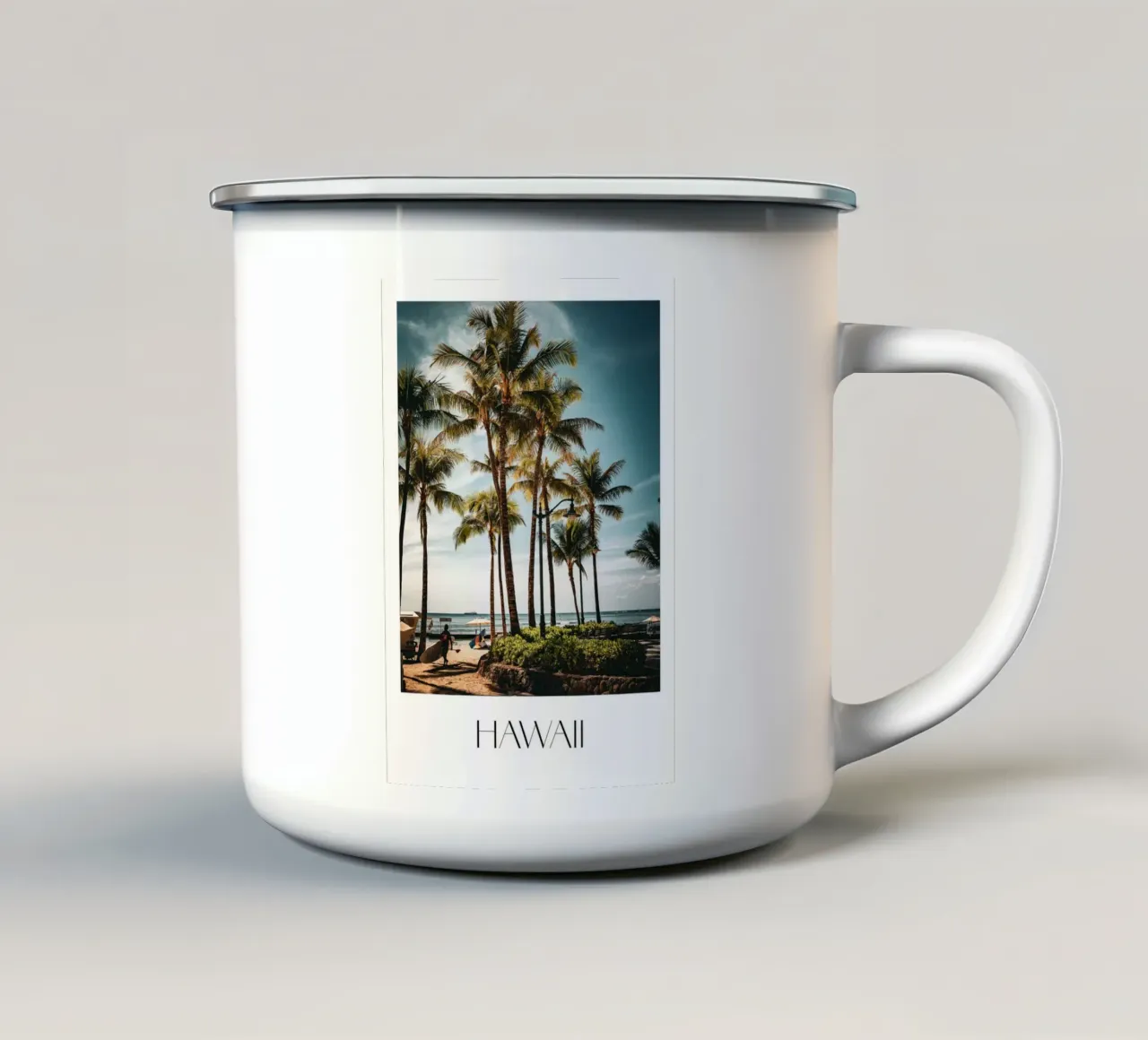 Hawaii tazza in smalto da Flo Klein
