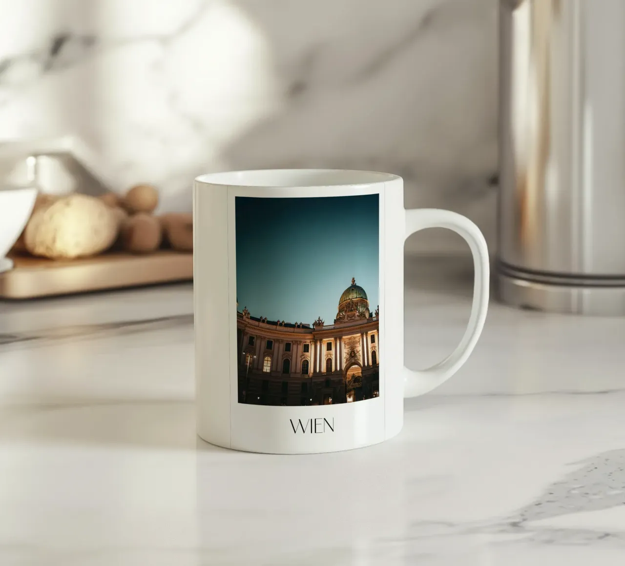 Wien Keramik Tasse von Flo Klein
