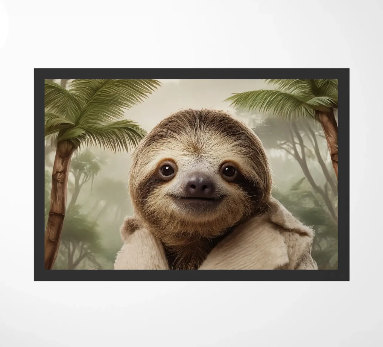 Coffee sloth doormat by SlothStella