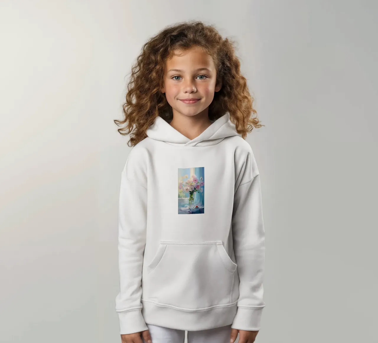 bellissimo vaso di fiori claude monet felpa bambino con cappuccio da belong shop