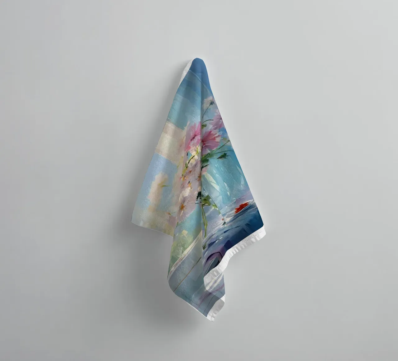 bellissimo vaso di fiori claude monet asciugamano da bagno da belong shop