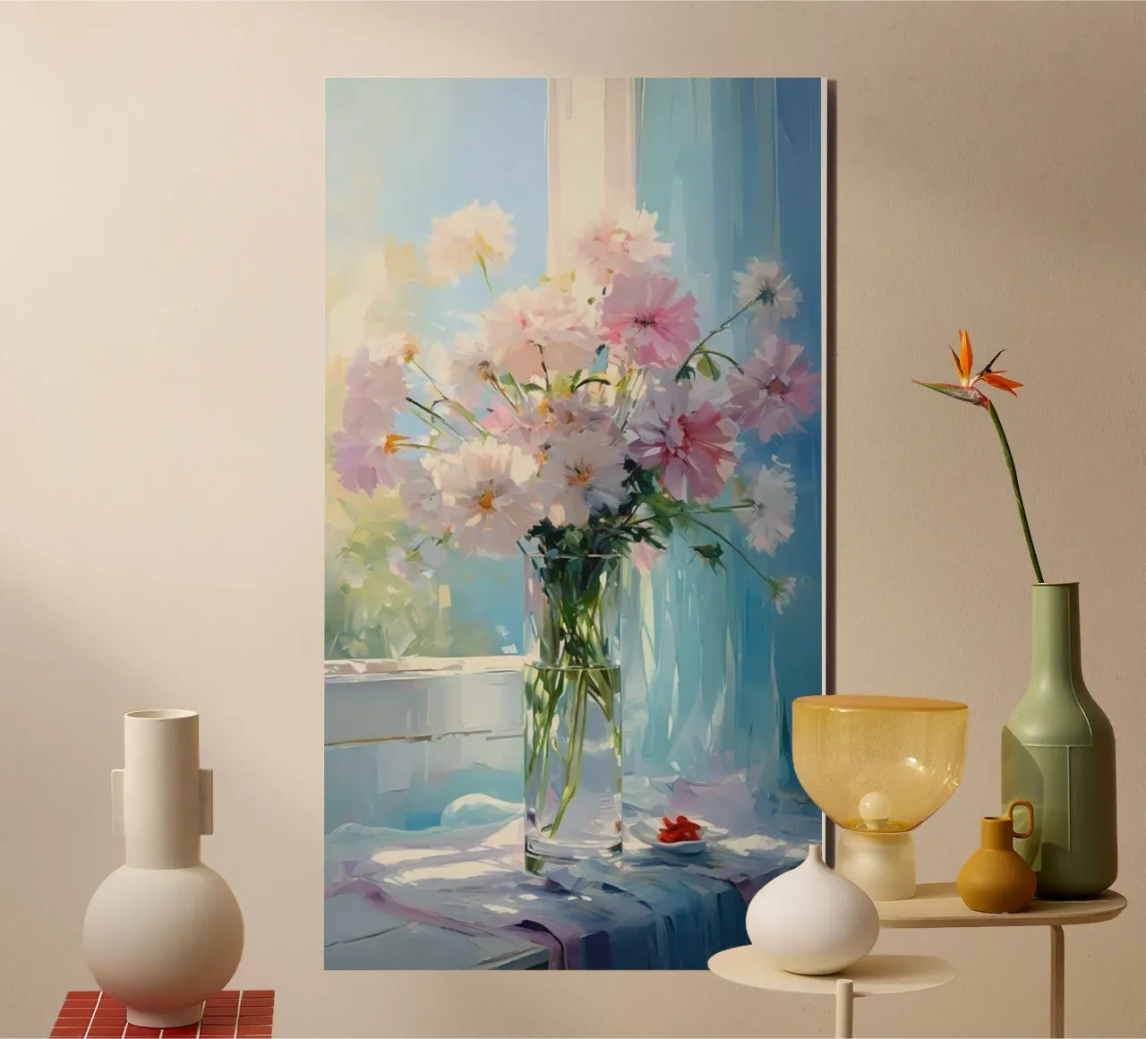 bellissimo vaso di fiori claude monet alluminio dibond da belong shop