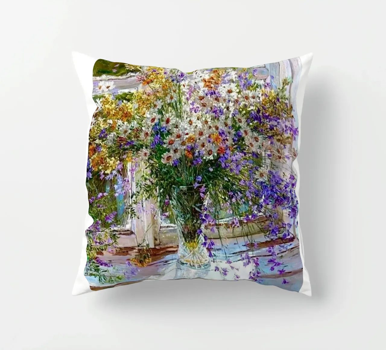 daisies home decor claude monet decorative cushion by belong shop