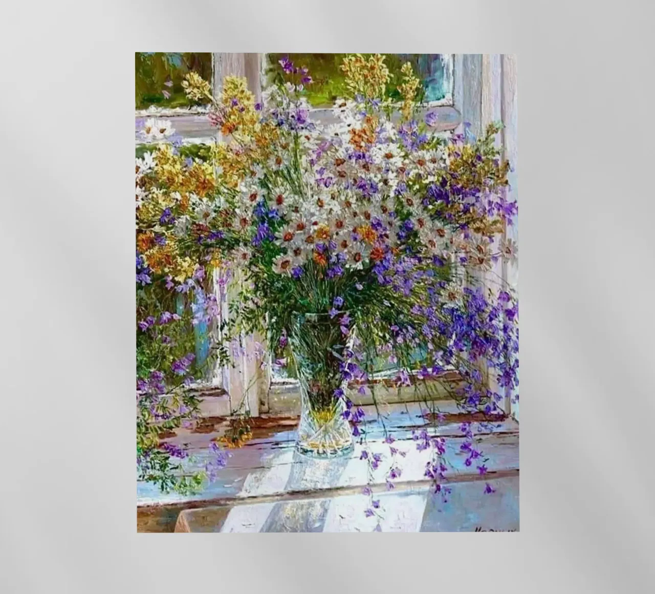 daisies home decor claude monet backlit film by belong shop