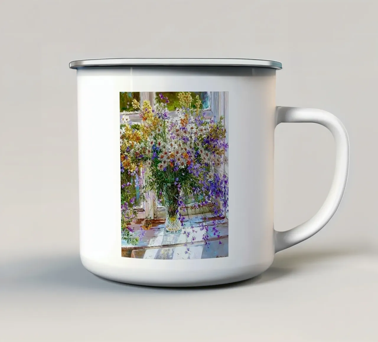 margherite arredo casa claude monet tazza in smalto da belong shop