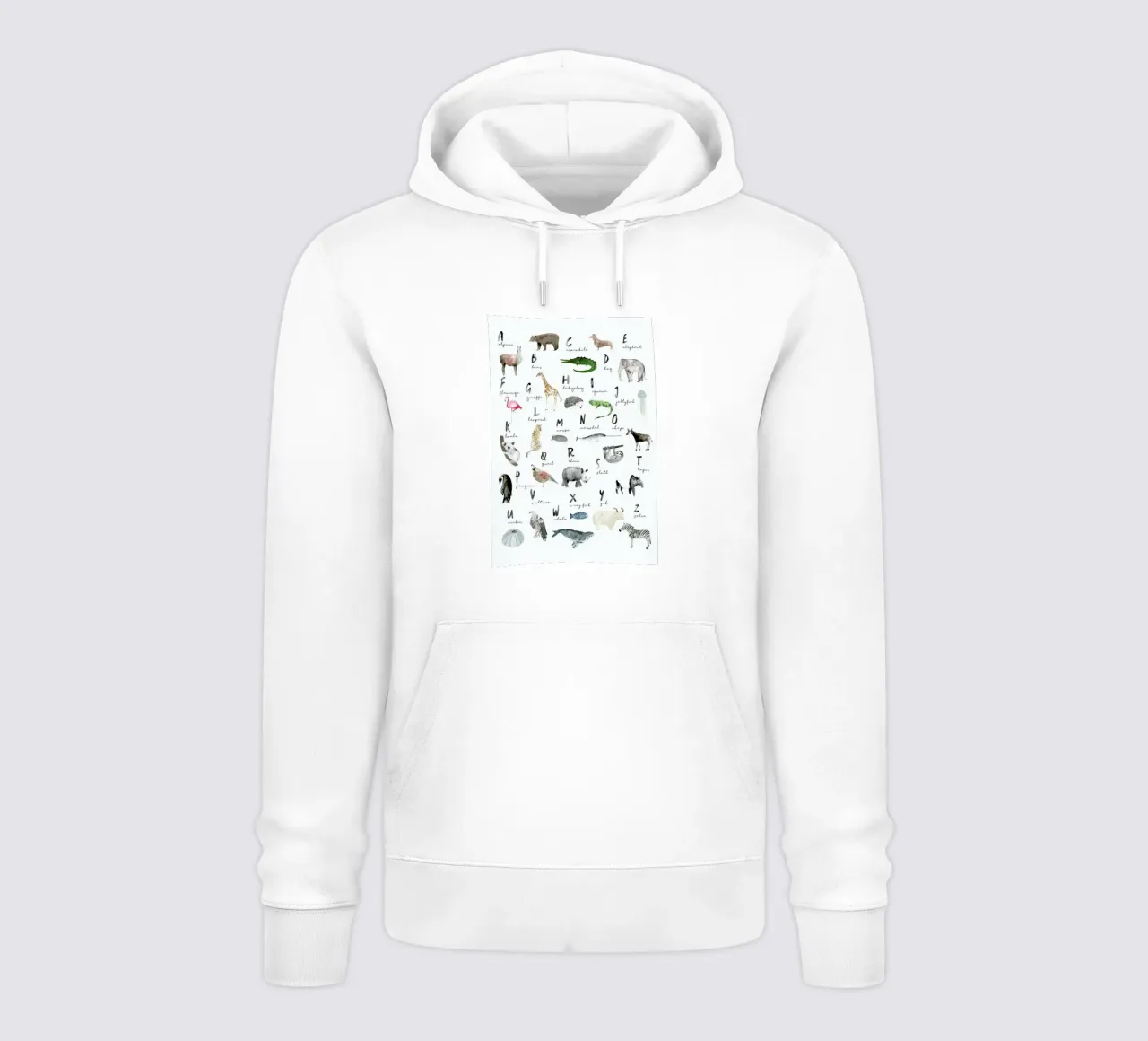 Animal Abc English hoodie by Isabelle Vandeplassche