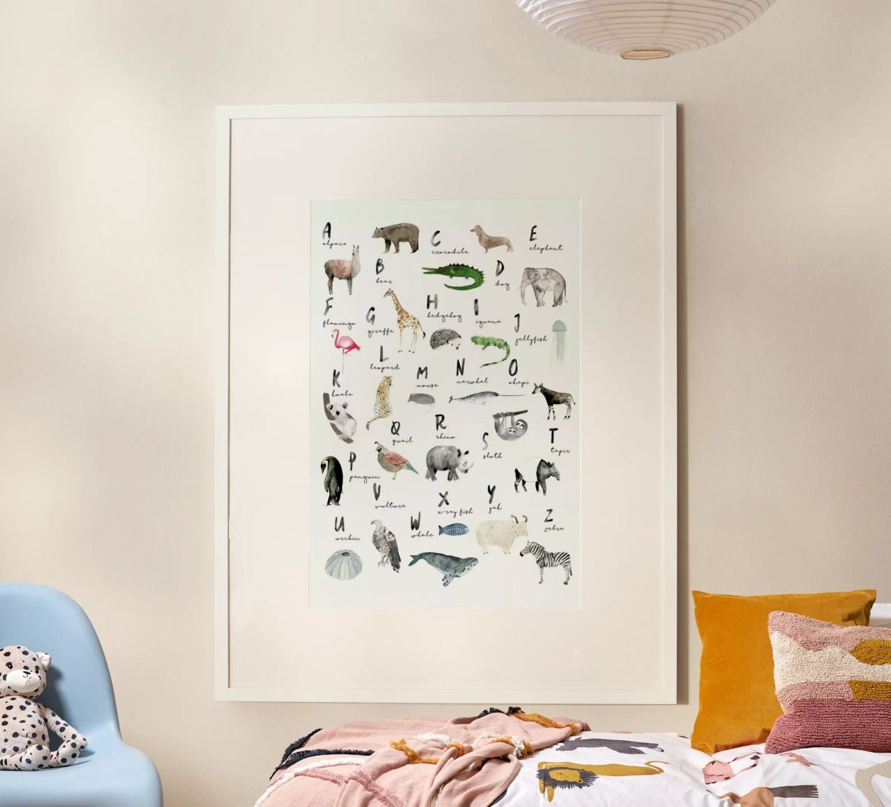 Animal Abc English Poster von Isabelle Vandeplassche