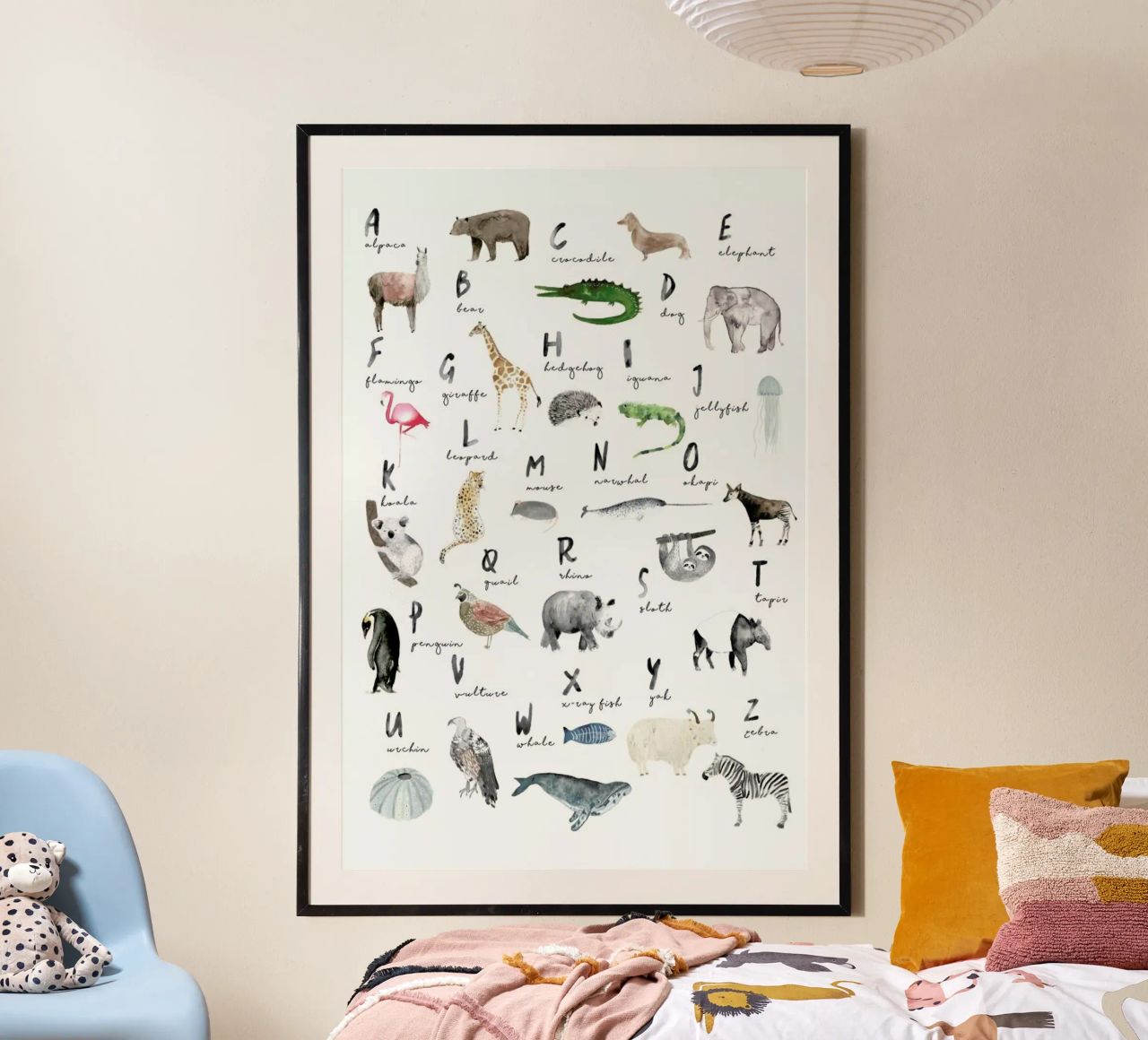 Animal Abc English Poster von Isabelle Vandeplassche